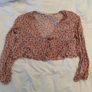 Pacsun La Hearts long sleeve cropped top